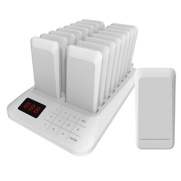 New design 800m long distance wireless calling system with 16 pagers for