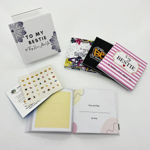 5x5 Inch Small Sticker Book Hardcover Notebook Printing Matt Lamination