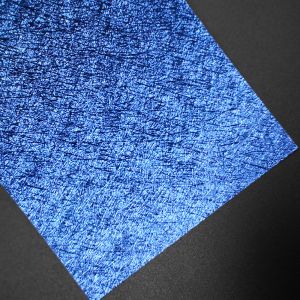 Glossy Or Matte Blue Eco-Christmas PVC Rolls Recyclable Embossed Wrapping For