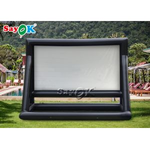 Inflatable Big Screen Backyard Inflatable Movie Screen Rear Projection Logo