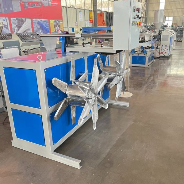 Full Automatic Plastic Single Wall Corrugated Pipe Production Line with High Efficiency Extruder and Corrugator