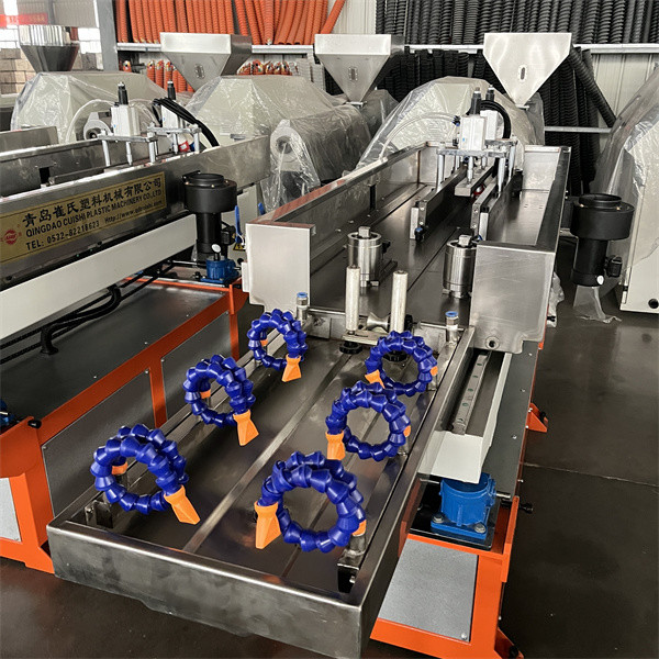 Quality Corrugated Pipe Extrusion Line HDPE Single Wall Corrugated Cable Duct Pipe Name and Pipe Application with Speed Of Line 0.6-3m/min for sale