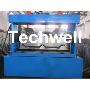 Standing Seam Roof Panel Roll Forming Machine With Hydraulic Cutting Device for