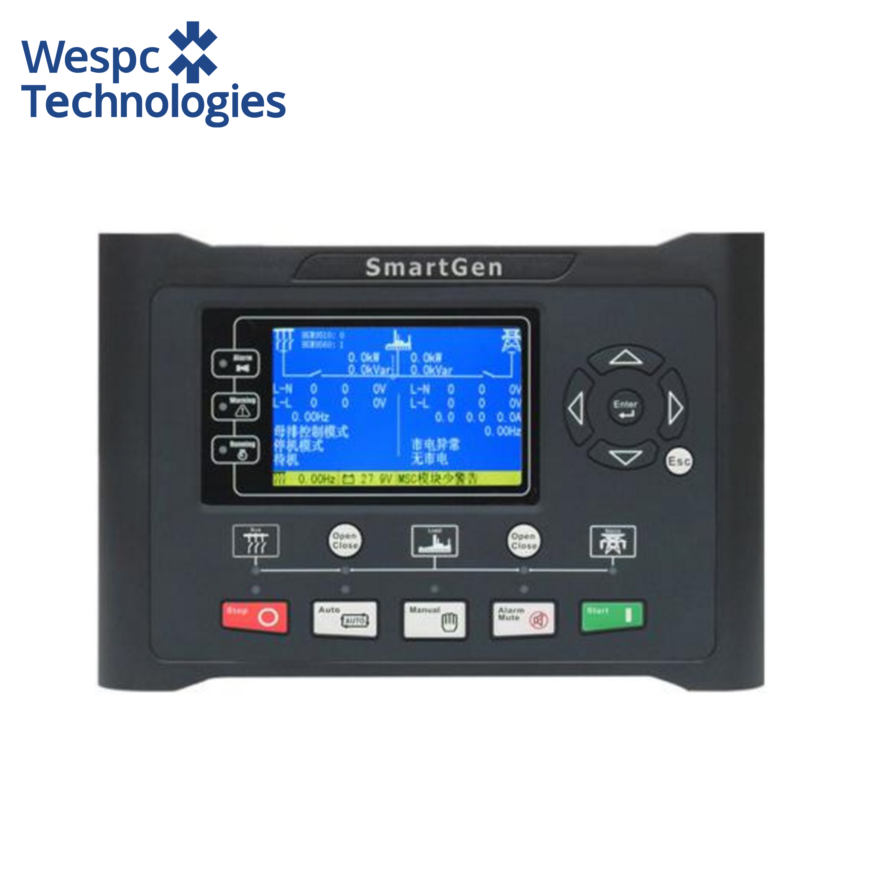 WESPC Original HGM9560 Generator Controller for Parallel Operation RS485 CANBUS