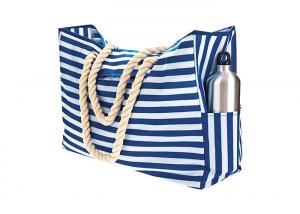 China Blue Sky Oxford Waterproof Beach Bags 12A Polyester Canvas Tote Bags on sale