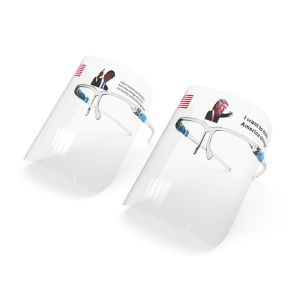 Full Face Plastic Reusable Face Shield Visor to Make the Lips Reading Easier