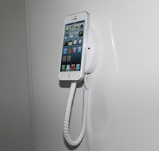 COMER Security Display Wall Mounted Stands for Mobile Phone Alarm cable Locking