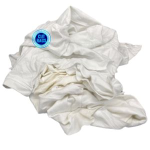 Wholesale Good absorbency Cotton Knit Rags Fabric 100% Cotton Export Oriented Garment Cutting Clips Reclaimed 25lb Box of White Ra from china suppliers