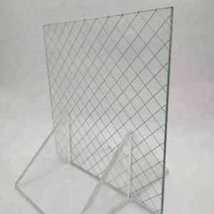 Clear Chicken Fire Proof Wire Mesh Glass With Customized Size From Building