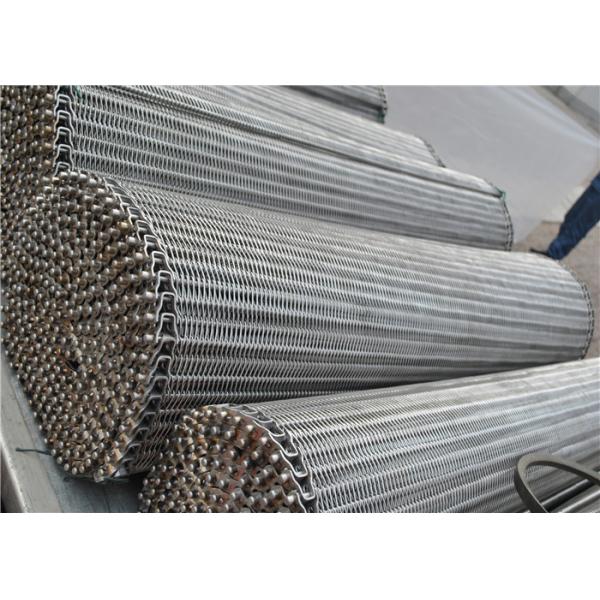 304 316 316L 430 310 Stainless Steel Wire Mesh Conveyor Belt With Chian Alkali Resistant