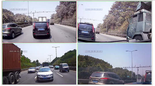 SD Mobile Vehicle DVR 4 Cameras Input Linux Operating System Support Max 2TB 4*720P Multi Language Security Policecar