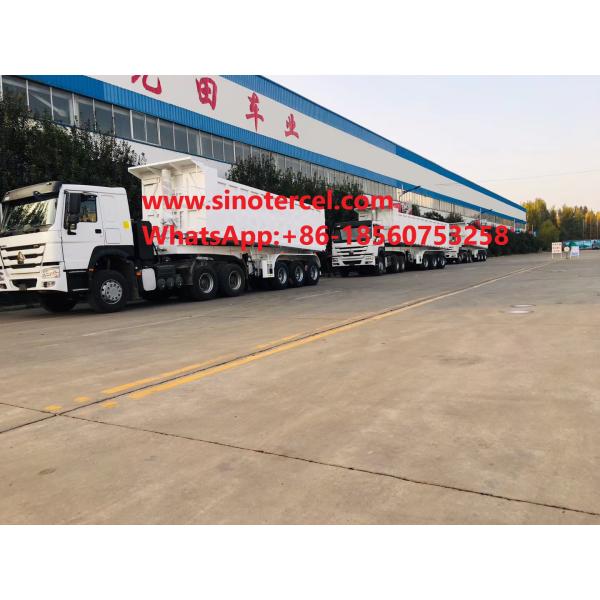 3 Axles Tipper Semi Trailer 20-50CBM Front Lifting