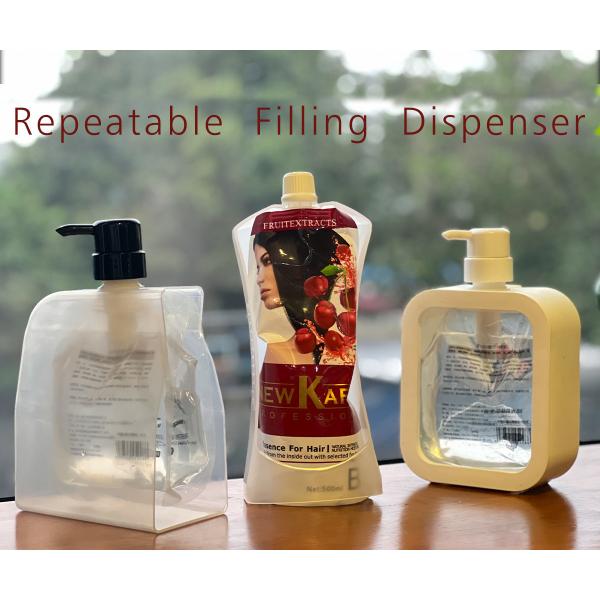 Repeatable Liquid Hand Sanitizer Dispenser Transparent Soap Dispenser Dishwasher