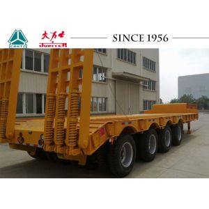 China Heavy Duty 40FT Low Bed Trailer 150 Tons Big Payloads For Carrying Containers on sale