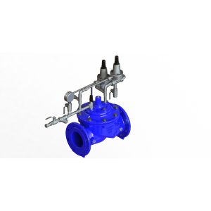 PN25 Surge Valve With Reinforced Nylon Diaphragm Manual Actuation Up To 80.C