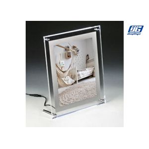 2000lux LED Menu Light Box , CRS Hanging Or Desktop Single Side Crystal Light