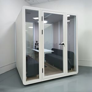 Wholesale 4 Person Meeting Pod with STC35dB Acoustic Performance and L200×W180×H233cm External Size for Office Privacy Booth from china suppliers