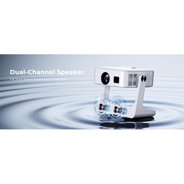 D1 Dark Gray FHD 4K Google TV Projector Voice Control Freestyle TV Projector