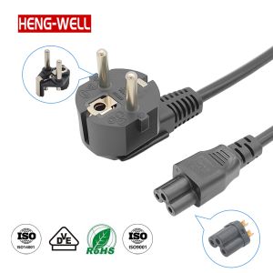 EU C5 3 Pin Power Cord 16A 250V for Home Appliances