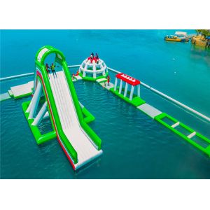 Obstacle Courses Outdoor Inflatable Floating Water Park For Adults Puncture