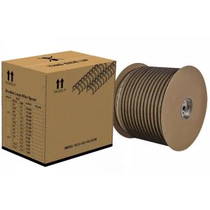 1/2" 12.7mm 3:1 Pitch Black And White Wire O Bound for Book Binding