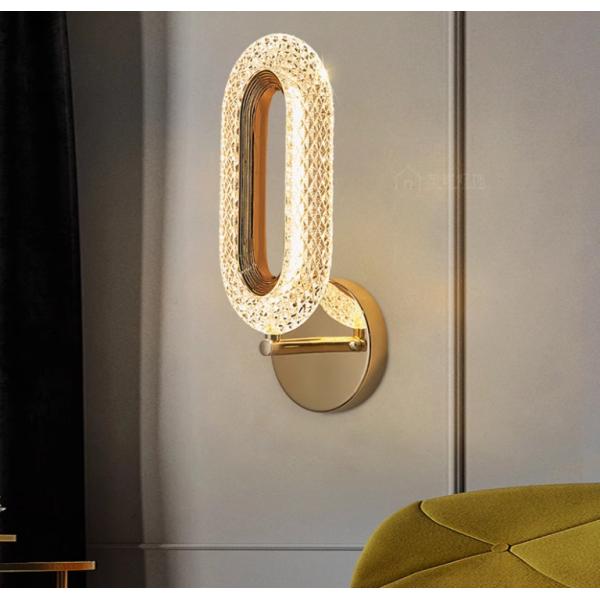 Wall lamp bedroom bedside lamp simple modern living room background wall lamp Nordic light luxury creative villa hotel corridor lamp