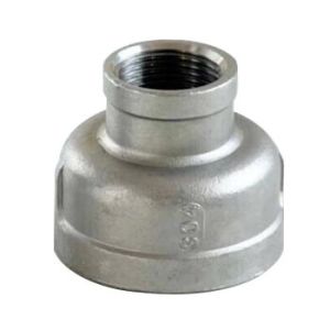 China RTS Stainless Steel Reducing Straight Inner Wire Pipe Fitting Female Reduce Socket Coupling Silver on sale