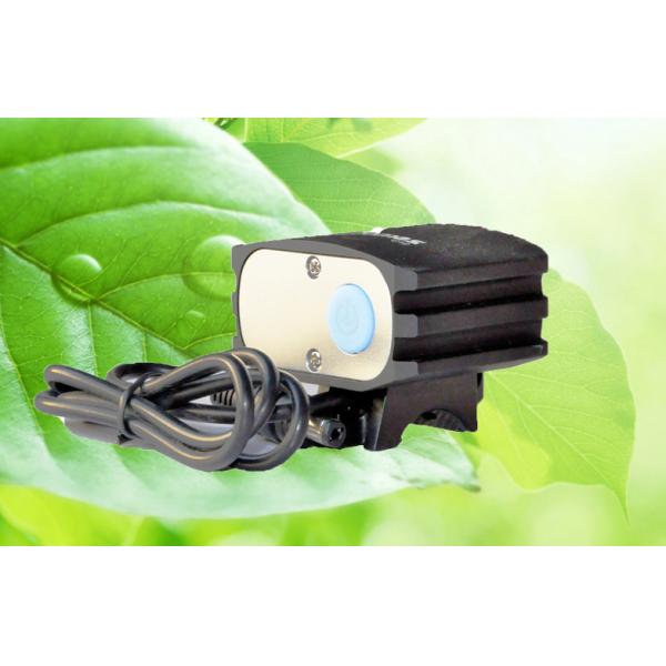 C12 1600Lm Bicycle Led Headlight , 8.4V Rechargeable Battery Led Bike Lighting