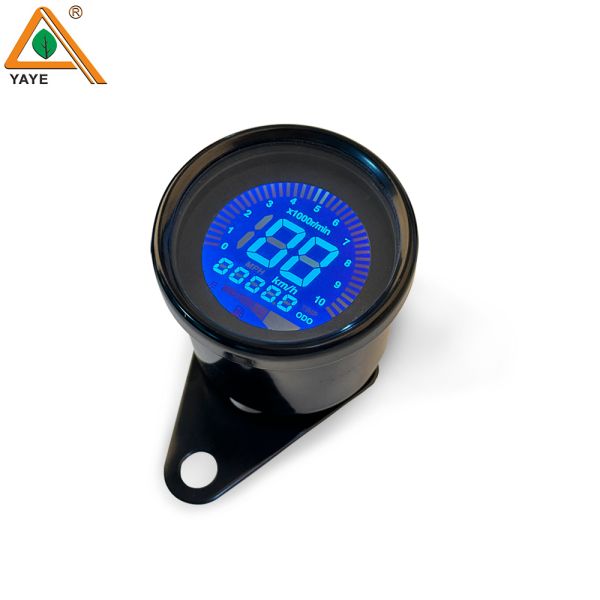 Motorcycle Meter Speedometer LED Digital Indicator Light Speed Digital Meter 7 Color Lighting Changes Universal