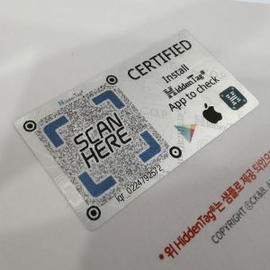 Commodity Anti Counterfeit Sticker Laser Label Sticker Custom ISO9001