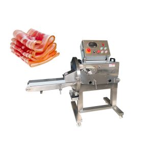 800kg/h Sausage Processing Equipment 120mm Frozen Mutton Beef Slicing Machine