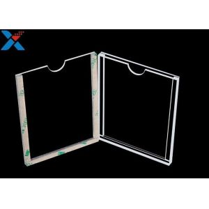 Wholesale 1mm Clear Acrylic Display Sheet Horizontal Double Sided Poster Holder from china suppliers