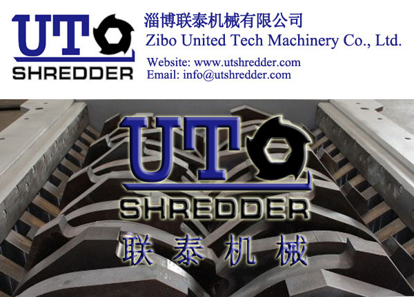 supply double shaft shredder / two rotor crusher / twin shaft shredder blade, knives, rotor, etc