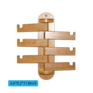 Customized Clothing Towel Rack Bamboo Hanger With Hooks