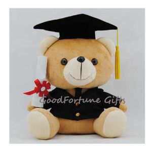customed logo plush teddy college graduation bears gift