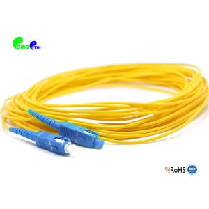 9 /125μm Simplex 10M 2.0mm SC UPC - SC UPC Fibre Optic Patch Cable G657A1 LSZH