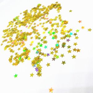 Polyester Star Glitter Shapes Free Samples of 4mm Star Shaped Stars