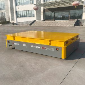 Customized 25T Trackless Transfer Trolley Industrial Handling Plan Transfer Cart