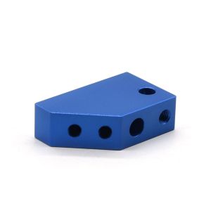 Custom CNC Turning Aluminum Part With Blue Anodizing