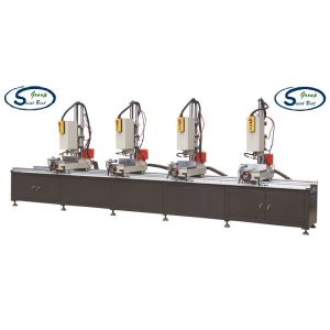 Four Head Aluminum Window Hole Drilling Machine / Multi Mitre Combination