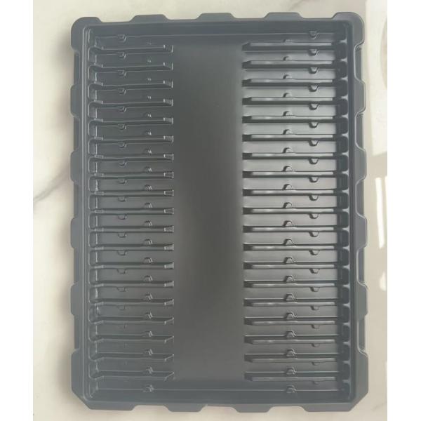 Electronic Component Industrial Hardware Packaging Black Blister Tray PS Thickened Anti-Static Blister Tray