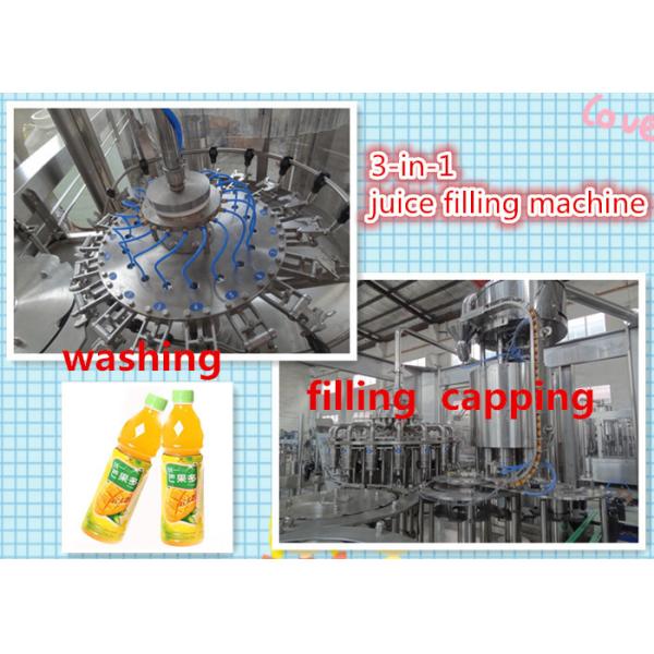 6.68kw Juice processing equipment concentrate production line with 500ml plastic