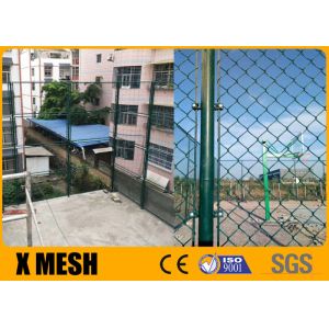 PVC Coated Galvanized Chain Link Fence 25mm Mesh 8ft Metal Chain Link Fencing