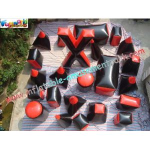 Full Sets Military Inflatable Paintball Bunkers Obstacle Games For Paintball