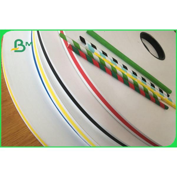 Eco-Friendly FDA Colorful Patterned Kraft Paper For Disposable Straw 14mm 15mm