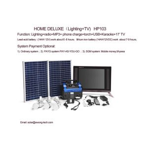 Household Payg Solar System Utility Interactive 3W LED Light With Cable