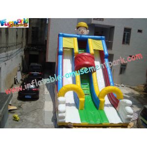 Professional Giant slide with durable PVC tarpaulin Commercial Inflatable Slide