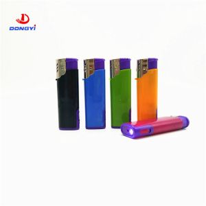 Customized Request Electronic Disposable Windproof Lighter with LED From