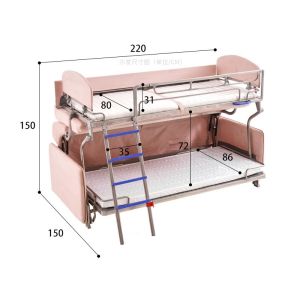 BN Sofa Bed With Stretchable Bed Sofa Cum Bed Technology Fabric Sofa Bed