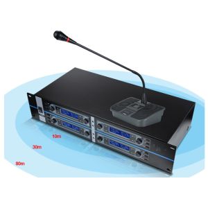 UHF PPL Wireless Conference System Microphone 60Hz - 16KHz Frequency Response